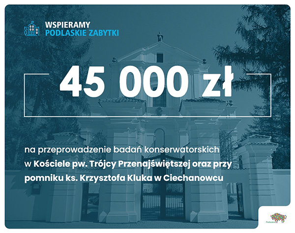 Prawie 100 tys. zł na prace remontowe i konserwatorskie przy gminnych zabytkach