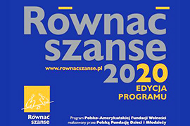 Równać Szanse 2020. Można składać wnioski w konkursie grantowym o dotację do 8 500 zł na działania z młodzieżą