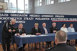 Zjazd Oddziału Miejsko-Gminnego Związku Ochotniczych Straży Pożarnych Rzeczypospolitej Polskiej w Ciechanowcu.