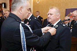 Burmistrz Ciechanowca odznaczony  Brązowym Medalem "Za Zasługi dla Pożarnictwa"