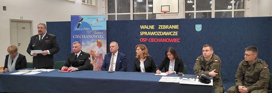 Walne Zebranie Sprawozdawcze OSP w Ciechanowcu za rok 2021.