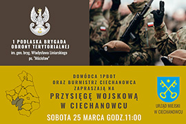 Przysięga Wojskowa żołnierzy 1 Podlaskiej Brygady Obrony Terytorialnej im. gen. bryg. Władysława Liniarskiego