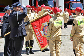Ślubowanie członków Młodzieżowej Drużyny Pożarniczej przy OSP w Ciechanowcu