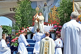 Boże Ciało, uroczystość Najświętszego Ciała i Krwi Chrystusa w Ciechanowcu