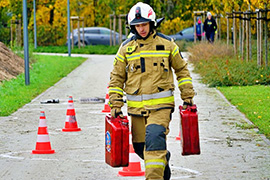 Zawody strażackie Fire Challenge Ciechanowiec 2023 na "Najtwardszego Strażaka