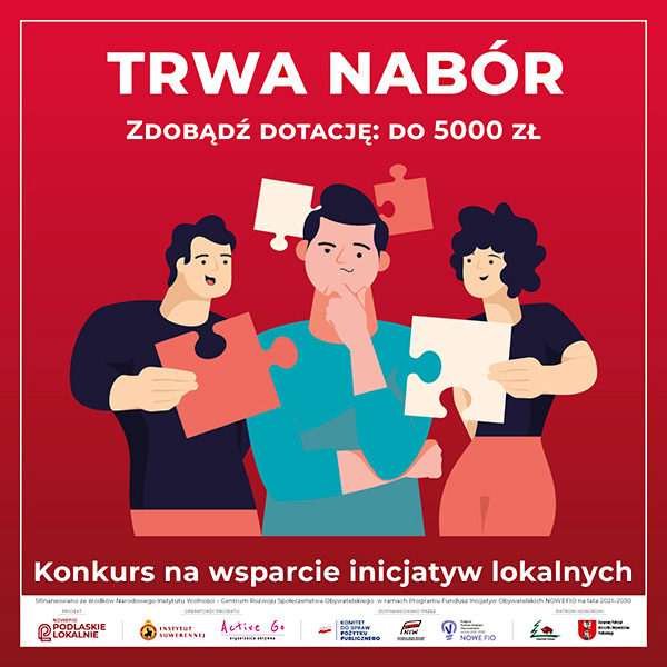 Trwa nabór wniosków w konkursie na wsparcie inicjatyw łokalnych