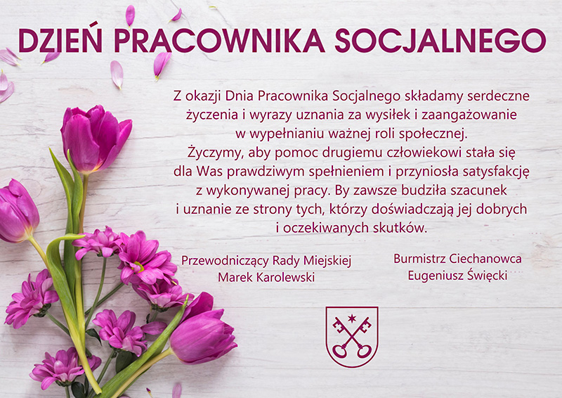 Dzień Pracownika Socjalnego - uznania za wysiłek w wypełnianiu ważnej roli społecznej