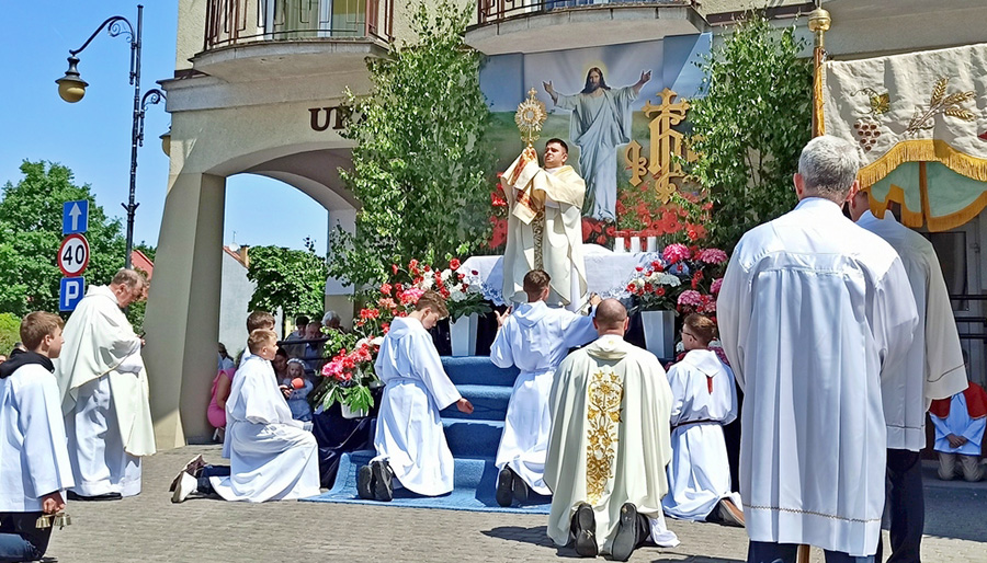 Boże Ciało, uroczystość Najświętszego Ciała i Krwi Chrystusa w Ciechanowcu