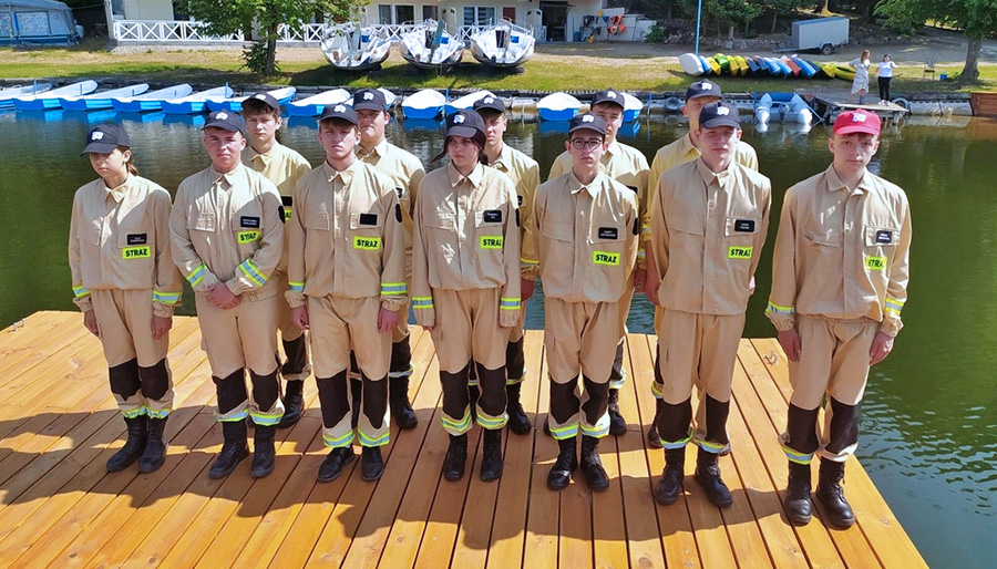 Drugi tydzień obozu profilaktyczno-szkoleniowego Młodzieżowej Drużyny Pożarniczej działającej przy OSP w Ciechanowcu