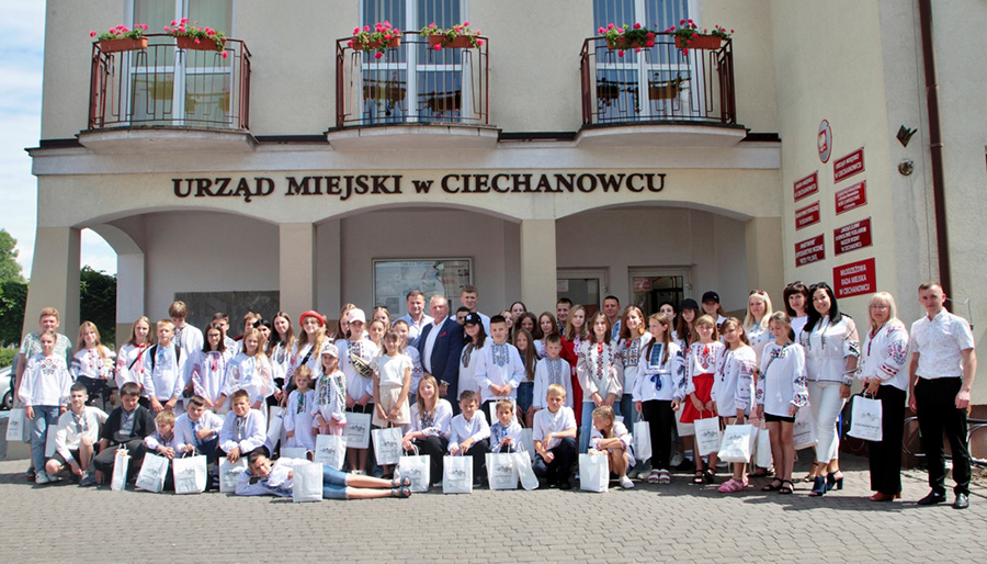 Kolonie dzieci wraz z opiekunami z partnerskiej gminy Podbereźce w Ukrainie
