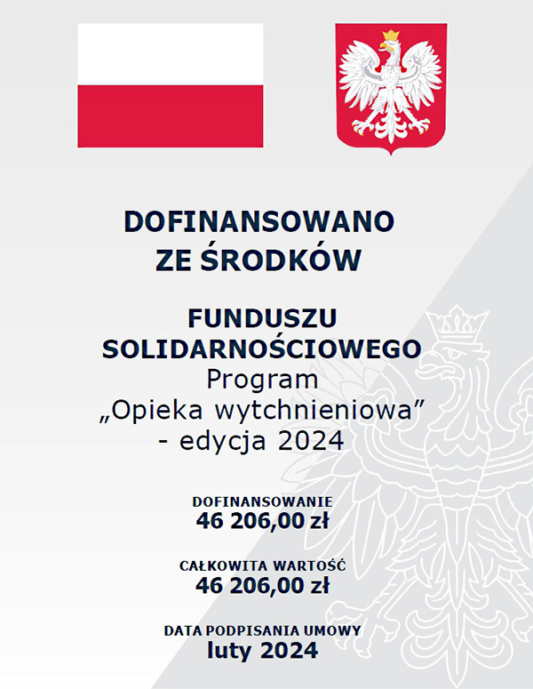 46 206 zł na realizację Programu Ministerstwa Rodziny i Polityki Społecznej „Opieka wytchnieniowa”