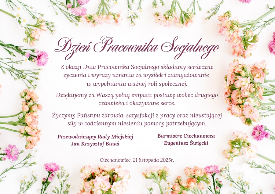 Dzień Pracownika Socjalnego – wyrazy wdzięczności za codzienną pracę na rzecz potrzebujących