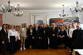 Wizyta Księdza Biskupa Piotra Sawczuka w Urzędzie Miejskim w Ciechanowcu