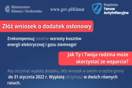 Złóż wniosek o dodatek osłonowy. 