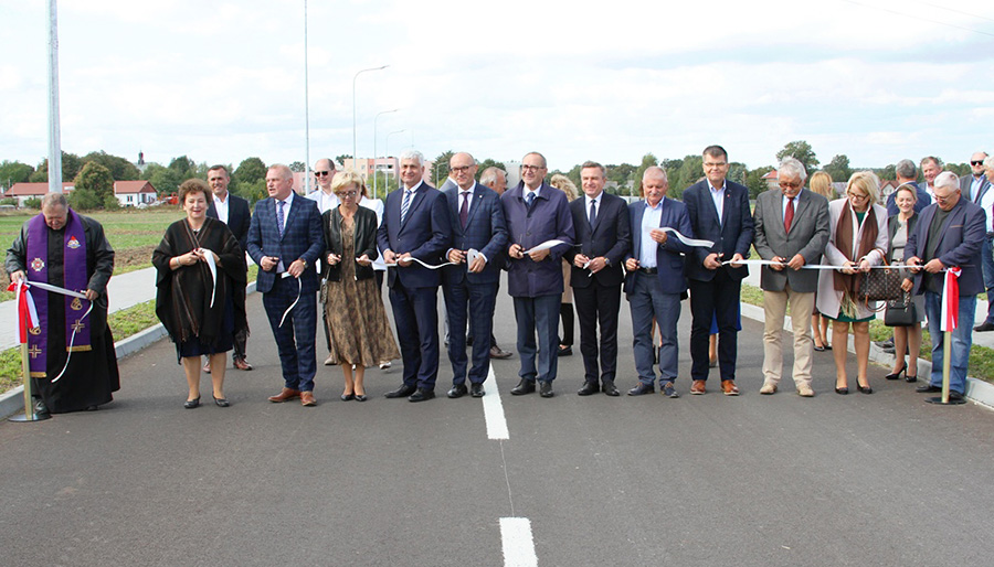 Otwarcie ulicy Podlaskiej, Spółdzielczej i Armii Krajowej w Ciechanowcu 