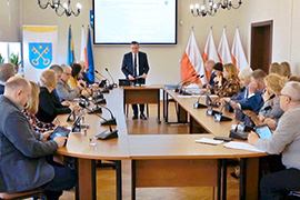 Obrady sesji Rady Miejskiej w Ciechanowcu