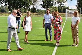 Odbiór drugiego etapu robót budowlanych Stadionu Miejskiego w Ciechanowcu