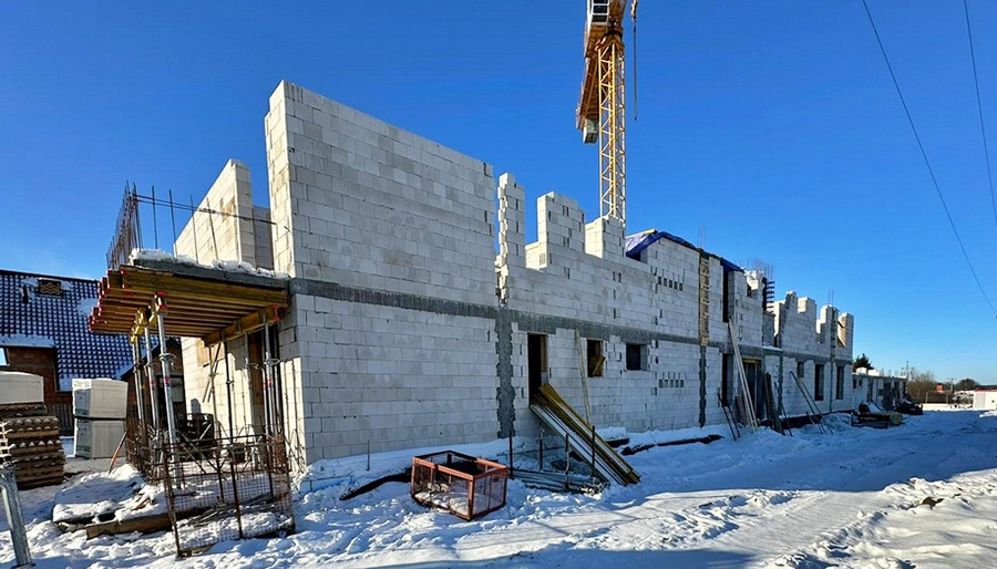 Odbiór pierwszego etapu robót budowlanych budynku mieszkalnego wielorodzinnego w Ciechanowcu 
