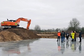 Częściowy odbiór I etapu prac przy budowie Gminnego Punktu Selektywnej Zbiórki Odpadów Komunalnych