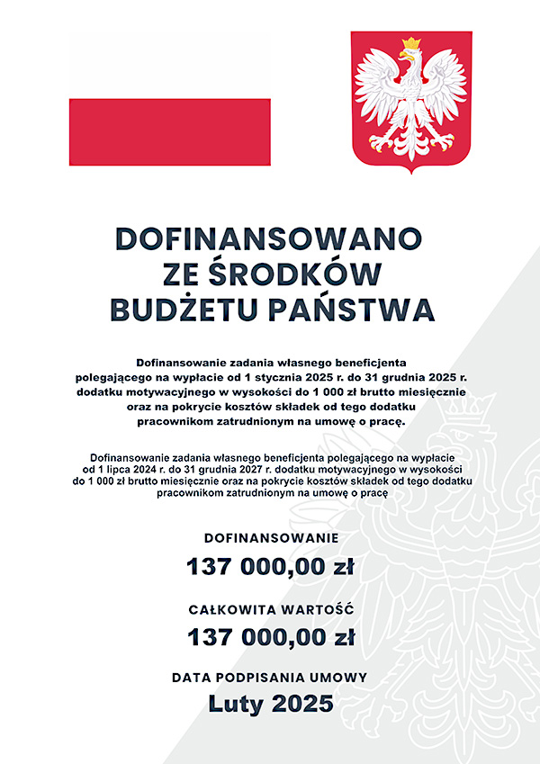 Program dofinansowania kadr w żłobkach prowadzonych przez jednostki samorządu terytorialnego
