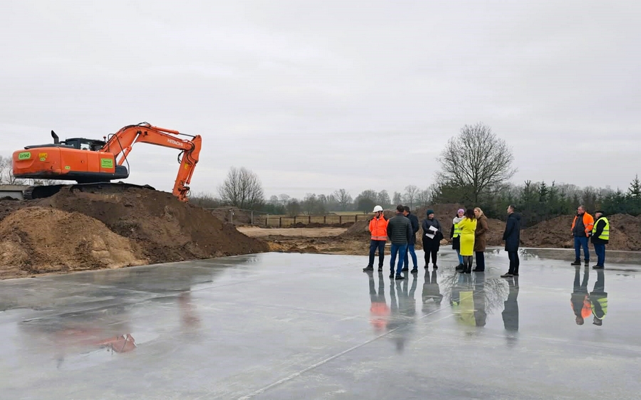Częściowy odbiór I etapu prac przy budowie Gminnego Punktu Selektywnej Zbiórki Odpadów Komunalnych