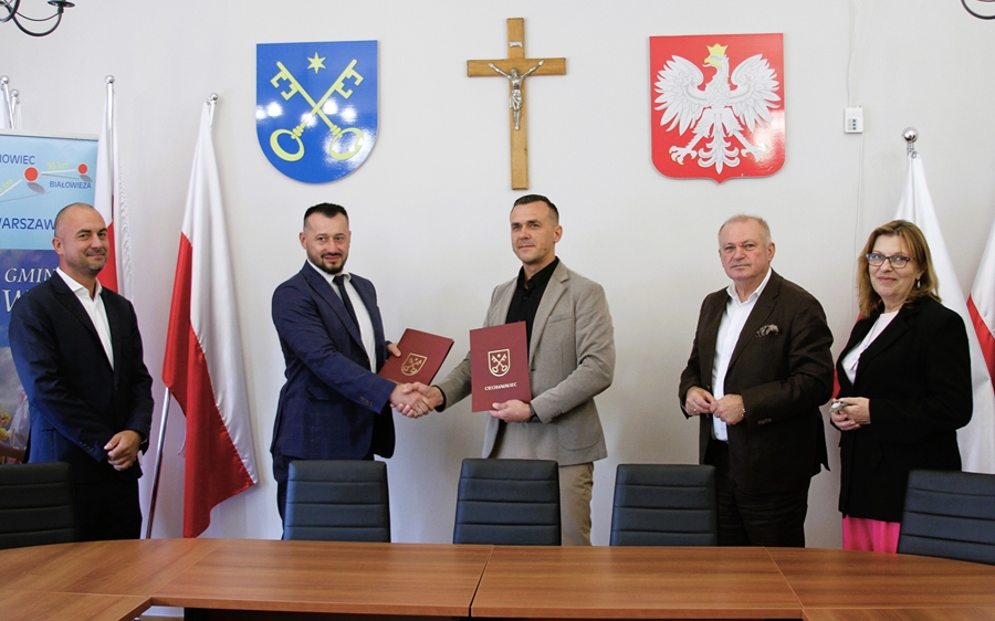  Podpisanie umowy na realizację projektu pn. „Cyberbezpieczne Wodociągi Ciechanowiec”