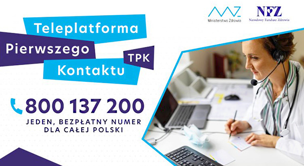 Popularność Teleplatformy Pierwszego Kontaktu - nowej pomocy medycznej NFZ