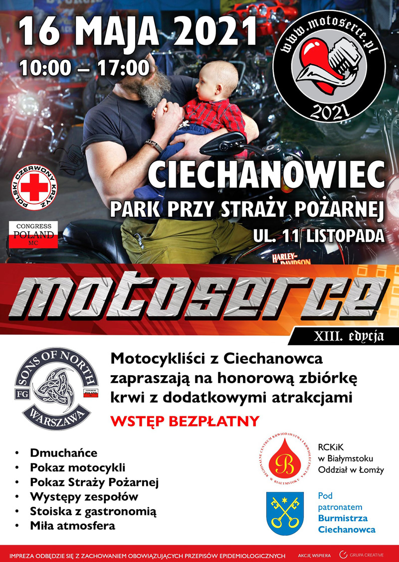 Motoserce 2021 - charytatywna akcja zbiórki krwi z dodatkowymi atrakcjami