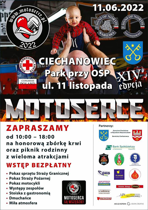 Motoserce znów zabije w Ciechanowcu - charytatywna akcja zbiórki krwi