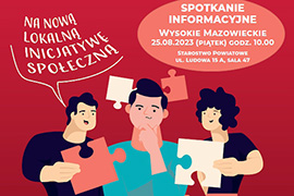 Spotkanie informacyjne projektu Podlaskie Lokalnie 25 sierpnia w Starostwie Powiatowym w Wysokiem Mazowieckiem