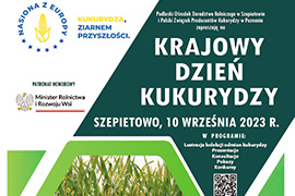 10 września spotkajmy się na Krajowym Dniu Kukurydzy w PODR Szepietowo