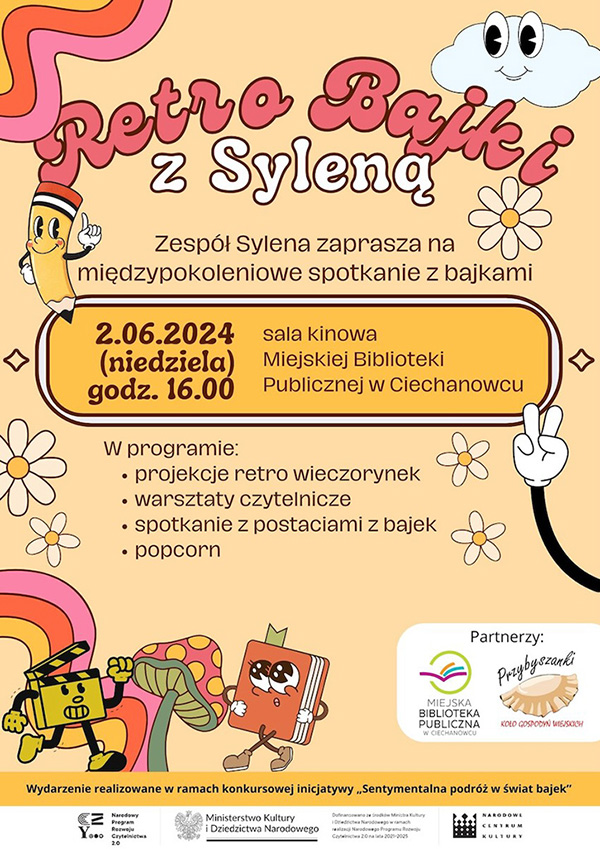 Podróż w świat bajek z zespołem Sylena i Miejską Biblioteką Publiczną w Ciechanowcu