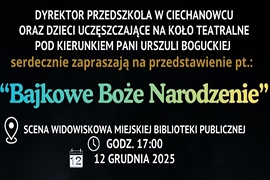  Bajkowe Boże Narodzenie” – przedszkolaki zapraszają na przedstawienie 12 grudnia