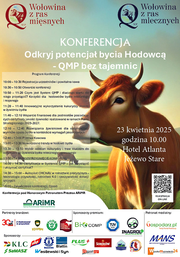Konferencja dla Hodowców Bydła „QMP bez tajemnic” poszerzenie wiedzy w zakresie opasu bydła