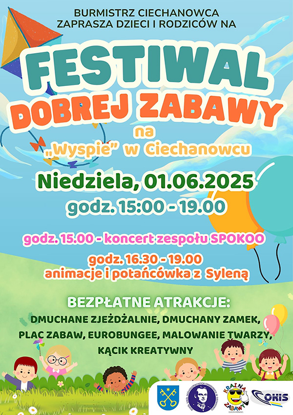 Dzień Dziecka - wspólne spędzenie czasu w rodzinnej atmosferze na Festiwalu Dobrej Zabawy