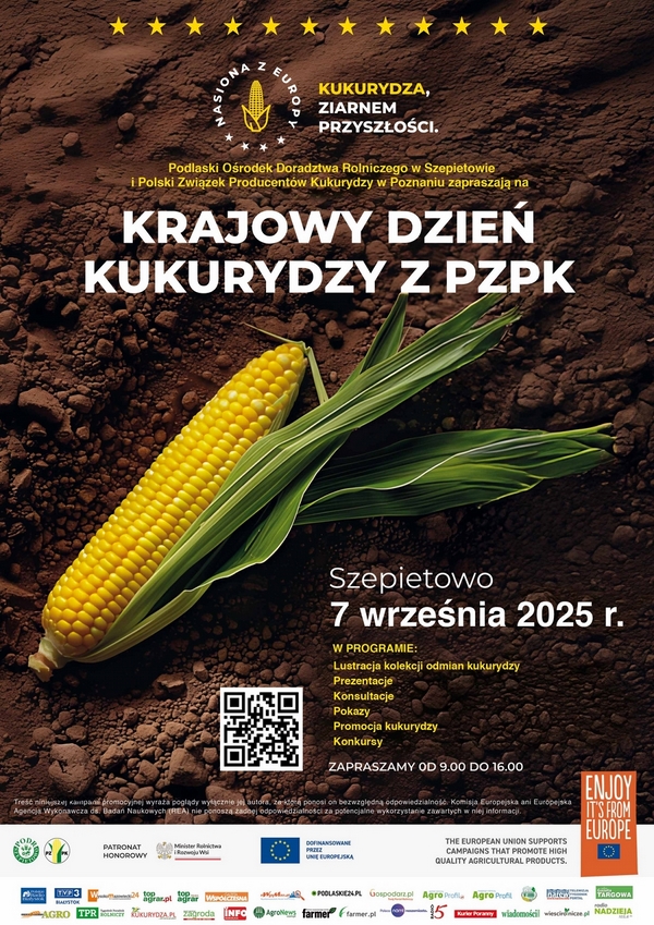 10 września spotkajmy się na Krajowym Dniu Kukurydzy w PODR Szepietowo