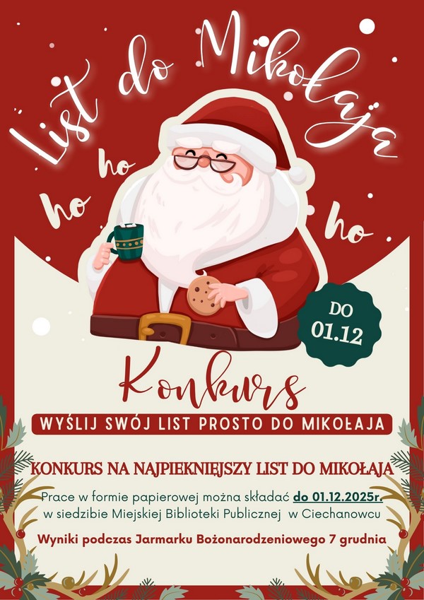 Burmistrz Ciechanowca ogłasza Gminny Konkurs na Najpiękniejszą Bombkę Bożonarodzeniową