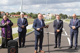 Otwarcie ulicy Podlaskiej, Spółdzielczej i Armii Krajowej w Ciechanowcu 