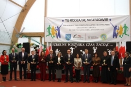 Uroczyste otwarcie hali sportowej „Olimpia” w Łempicach