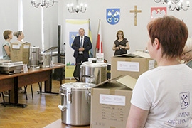 Wsparcie dla KGW z Funduszu Sprawiedliwości - przekazanie sprzętu gastronomicznego