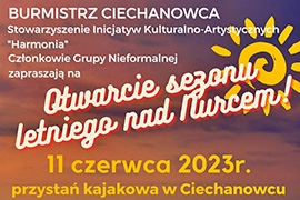 Otwarcie sezonu letniego nad Nurcem - 11 czerwca przystań kajakowa w Ciechanowcu