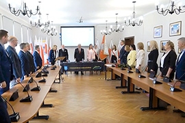 Inauguracyjna pierwsza Sesja Rady Miejskiej w Ciechanowcu IX Kadencji