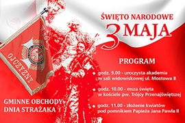 Święto Narodowe Trzeciego Maja oraz Gminne Obchody Dnia Strażaka w Ciechanowcu