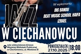 Jazz prosto z Izraela – zapraszamy na koncert w Miejskiej Bibliotece w Ciechanowcu
