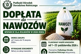 Dopłaty do nawozów i paliwa w 2026 roku - rolnicy otrzymają dodatkowe wsparcie
