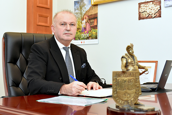 Burmistrz Ciechanowca Eugeniusz Święcki